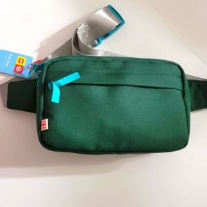 Lego X Target Green Belt Bag. Green With Teal Zipper - Fanny Pack
